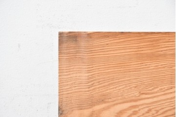 ヴィンテージ建具　昭和後期　杉材　節穴を活かした素朴な表情が味わい深い欄間2枚セット　(R-089036)