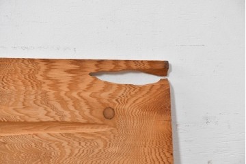 ヴィンテージ建具　昭和後期　屋久杉　節穴を活かした素朴な表情が味わい深い欄間2枚セット　(R-089037)