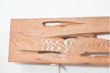 ヴィンテージ建具　昭和後期　杉材　節穴を活かした素朴な表情が味わい深い欄間2枚セット　(R-089040)