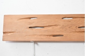 ヴィンテージ建具　昭和後期　杉材　節穴を活かした素朴な表情が味わい深い欄間2枚セット　(R-089041)