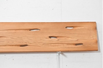 ヴィンテージ建具　昭和後期　杉材　節穴を活かした素朴な表情が味わい深い欄間2枚セット　(R-089042)