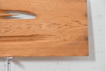 ヴィンテージ建具　昭和後期　杉材　節穴を活かした素朴な表情が味わい深い欄間2枚セット　(R-089043)