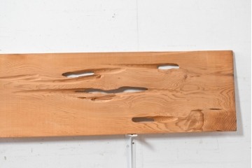 ヴィンテージ建具　昭和後期　杉材　節穴を活かした素朴な表情が味わい深い欄間2枚セット　(R-089043)
