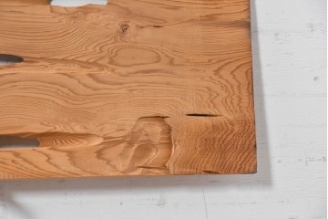 ヴィンテージ建具　昭和後期　杉材　節穴を活かした素朴な表情が味わい深い欄間2枚セット　(R-089043)