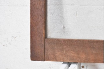 ヴィンテージ建具　昭和中期　シンプルな格子デザインの明り取り2枚セット　(R-089048)