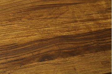 中古　美品　チーク無垢材　重厚な脚組みが印象的なダイニングテーブル　(R-089049)
