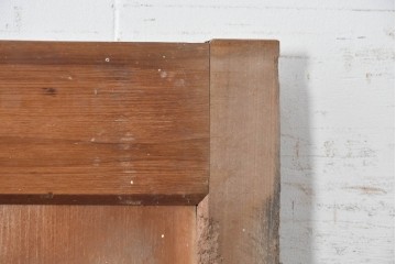 アンティーク建具　明治期　檜(ヒノキ)材　力強い框組が魅力の蔵戸1枚　(R-089050)
