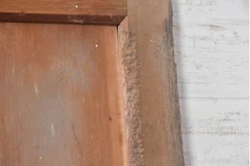 アンティーク建具　明治期　檜(ヒノキ)材　力強い框組が魅力の蔵戸1枚　(R-089050)
