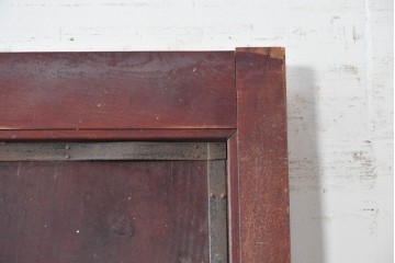 アンティーク建具　明治期　新潟産　総欅(ケヤキ)材　重厚な金具が目を引く蔵戸1枚　(R-089051)