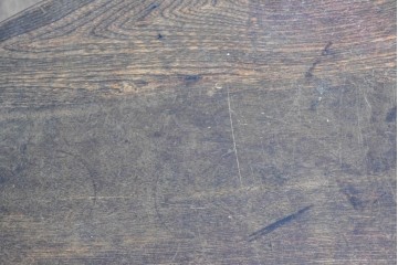 和製アンティーク　栓材　丸い天板が味わい深い丸型ちゃぶ台　(R-089055)