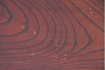 和製アンティーク　総欅(ケヤキ)材　大振りで存在感のある漆塗りの角形ちゃぶ台　(R-089056)