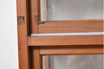 和製アンティーク　開放的な四面ガラスのショーケース　(R-089059)
