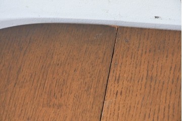 イギリスアンティーク　オーク材　ツイストレッグが上品なゲートレッグテーブル　(R-089061)