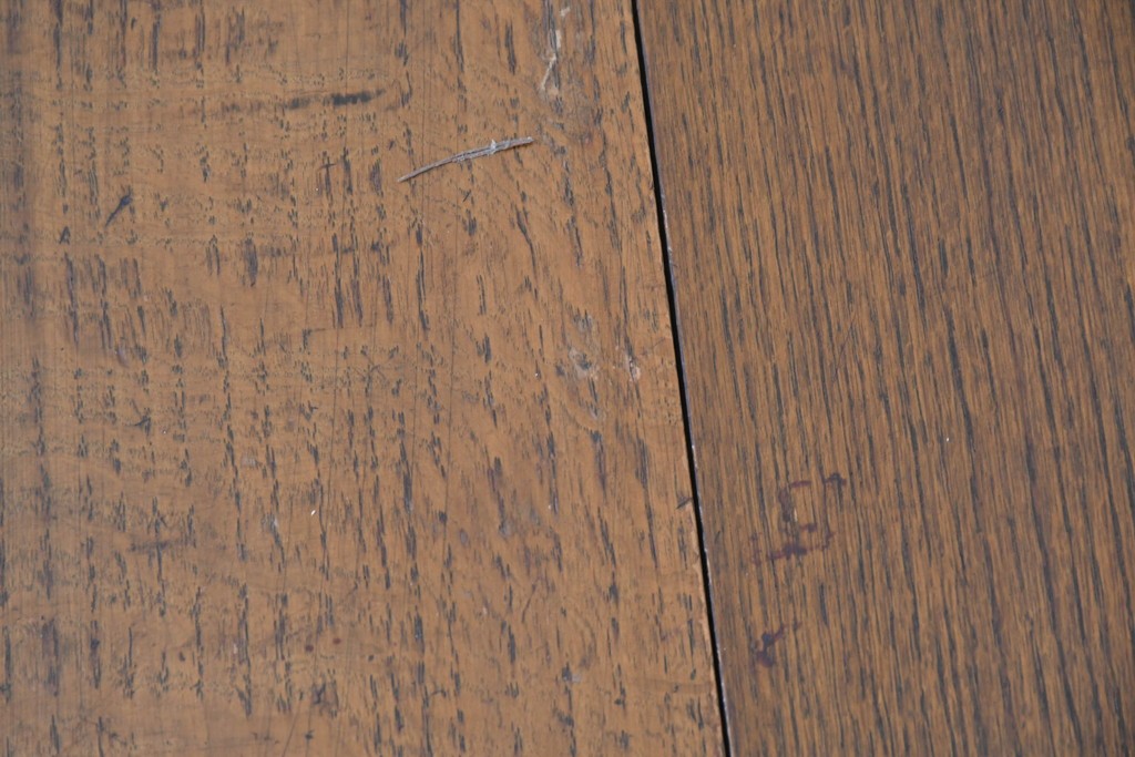 イギリスアンティーク　オーク材　ツイストレッグが上品なゲートレッグテーブル　(R-089061)