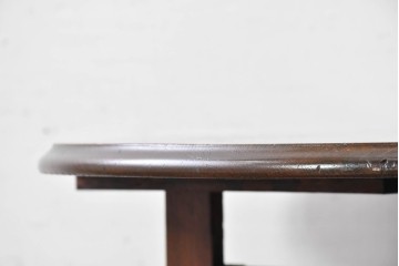 イギリスアンティーク　オーク材　ツイストレッグが上品なゲートレッグテーブル　(R-089061)
