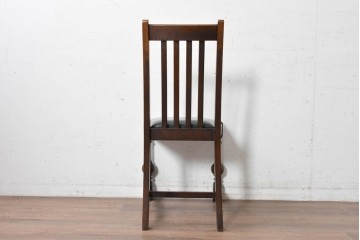 イギリスアンティーク　オーク材　バルボスレッグが目を引くダイニングチェア　(R-089062)
