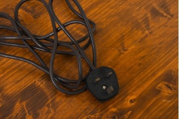 イギリスヴィンテージ　シックなブラックカラーのデスクスタンド　(R-089075)