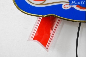 中古　イギリス　Kronenbourg(クローネンブルグ)のロゴ入り　壁掛けサイン看板　※国内仕様の電飾加工を承ります　(R-089083)
