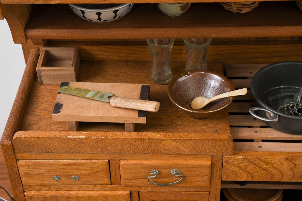 和製アンティーク　激レア珍品　三越百貨店購入品　大人が本気で作った!　精巧なおままごと用ミニチュア台所セット　(R-089092)