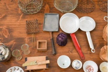 和製アンティーク　激レア珍品　三越百貨店購入品　大人が本気で作った!　精巧なおままごと用ミニチュア台所セット　(R-089092)