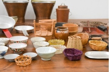 和製アンティーク　激レア珍品　三越百貨店購入品　大人が本気で作った!　精巧なおままごと用ミニチュア台所セット　(R-089092)