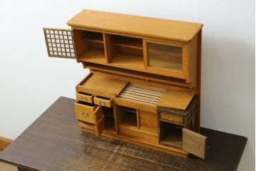 和製アンティーク　激レア珍品　三越百貨店購入品　大人が本気で作った!　精巧なおままごと用ミニチュア台所セット　(R-089092)