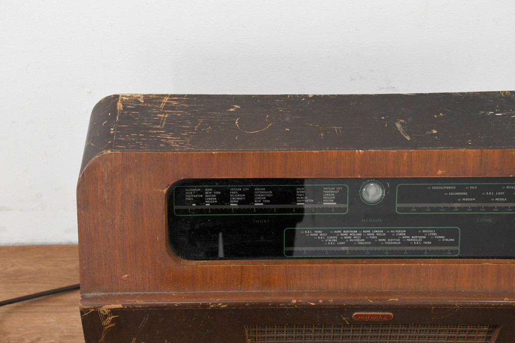 イギリスヴィンテージ　Murphy Radio(マーフィー・ラジオ)社　Type A170　真空管ラジオ　※ディスプレイ用　(R-089096)