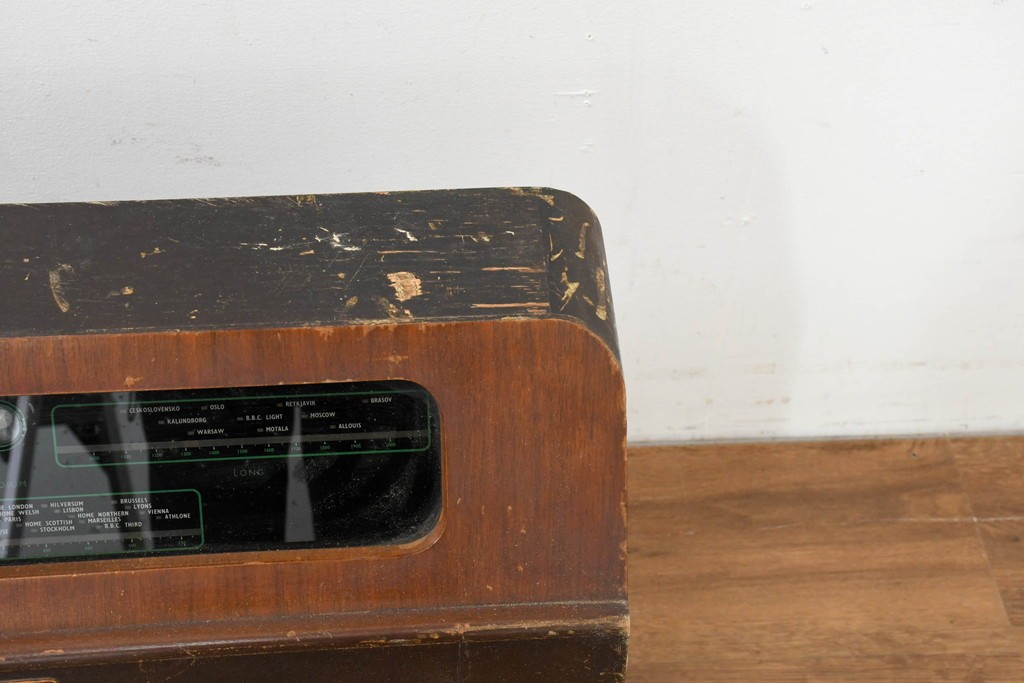 イギリスヴィンテージ　Murphy Radio(マーフィー・ラジオ)社　Type A170　真空管ラジオ　※ディスプレイ用　(R-089096)