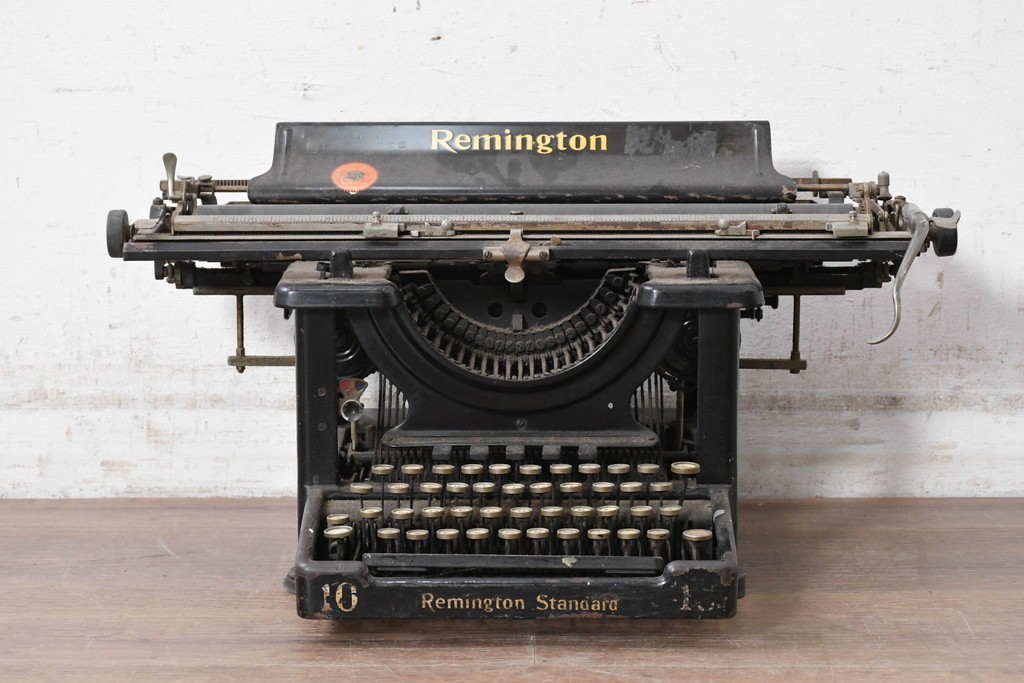 【簡易リペア限定品】　アメリカアンティーク　1900年頃　Remington Standard Typewriter No.10　重厚な佇まいが魅力のタイプライター　(R-089097)