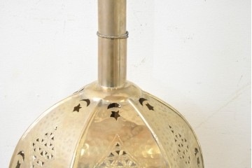 《壁付け照明加工費込み》　アラビアンヴィンテージ　1980年頃　上下どちらでも取り付けられる!　透かし細工と太陽モチーフの壁付け照明　(R-089116)