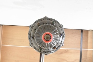 《引っ掛けシーリング式ペンダントライト加工費込み》　ヴィンテージ照明　モロッコ　真鍮　透かし模様と丸みのあるフォルムが印象的なペンダントライト　(R-089128)
