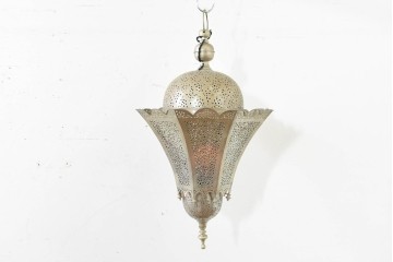 ヴィンテージ照明　優雅に広がるフォルムが美しいアラビアンな吊り下げ照明　(R-089129)