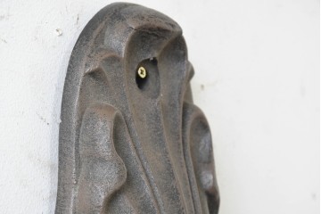 中古　特大サイズ　アルミ鋳造　ランタン型のクラシカルな壁付け照明　(R-089136)