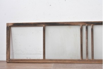 アンティーク建具　昭和初期から昭和中期　すっきりしたデザインの明り取り1枚　(R-089161)