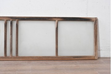 アンティーク建具　昭和初期から昭和中期　すっきりしたデザインの明り取り1枚　(R-089161)
