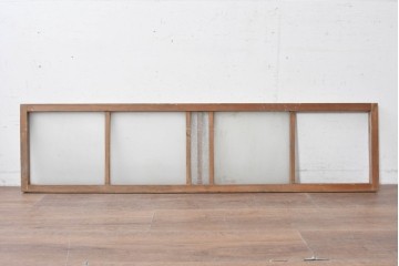 アンティーク建具　昭和初期から昭和中期　すっきりしたデザインの明り取り1枚　(R-089161)