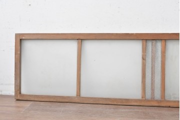 アンティーク建具　昭和初期から昭和中期　すっきりしたデザインの明り取り1枚　(R-089161)