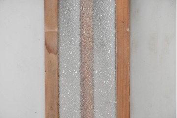 アンティーク建具　昭和初期から昭和中期　すっきりしたデザインの明り取り1枚　(R-089161)