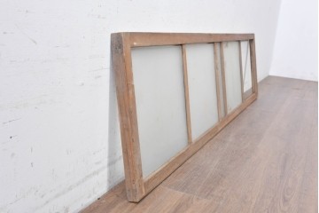アンティーク建具　昭和初期から昭和中期　すっきりしたデザインの明り取り1枚　(R-089161)
