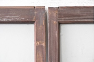 アンティーク建具　昭和初期から昭和中期　レトロなガラス戸4枚セット　(R-089162)