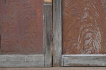 アンティーク建具　昭和初期から昭和中期　レトロなガラス戸4枚セット　(R-089162)