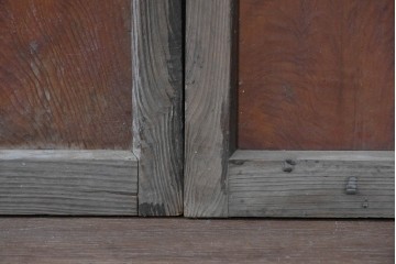 アンティーク建具　昭和初期から昭和中期　レトロなガラス戸4枚セット　(R-089162)