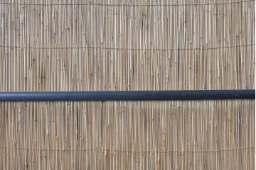 アンティーク建具　昭和初期から昭和中期　魚と竹の意匠が涼やかな夏戸2枚セット　(R-089165)