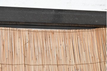 アンティーク建具　昭和初期から昭和中期　波千鳥の意匠が愛らしい夏戸2枚セット　(R-089167)