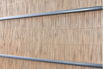 アンティーク建具　昭和初期から中期　二匹の魚の意匠が涼やかな夏戸2枚セット　(R-089168)