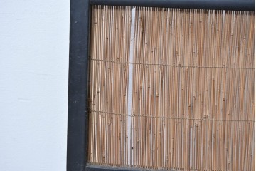 アンティーク建具　昭和初期から中期　二匹の魚の意匠が涼やかな夏戸2枚セット　(R-089168)