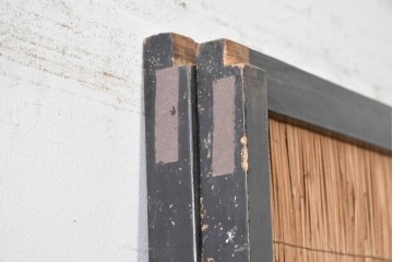 アンティーク建具　昭和初期から中期　二匹の魚の意匠が涼やかな夏戸2枚セット　(R-089168)