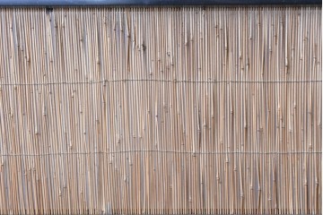 アンティーク建具　昭和初期から中期　涼やかな素材感と波千鳥の意匠が魅力の夏戸4枚セット　(R-089169)