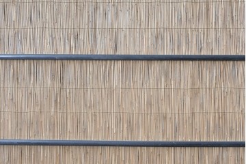 アンティーク建具　昭和初期から中期　波千鳥の意匠が粋な夏戸2枚セット　(R-089170)