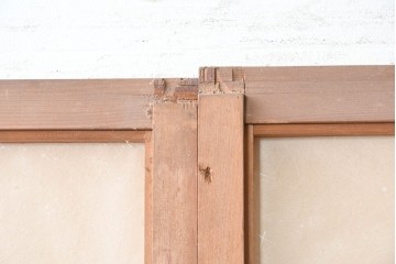 アンティーク建具　昭和初期から昭和中期　上手物!　変わり格子入りの障子戸4枚セット　(R-089171)